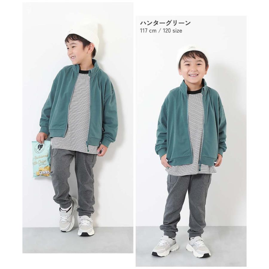 カーディガン トップス 綿100% ミニ裏毛 スタンドカラー ジップジャケット キッズ 子供服 男の子 女の子  デビロック devirock 25aw_louter | devirock | 08