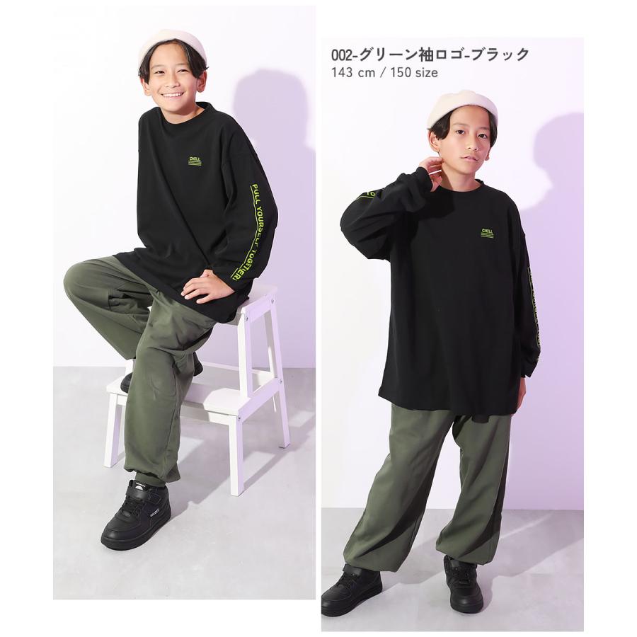 ダンス キッズ 長袖tシャツ 綿100% スーパーBIGシルエット プリント 袖リブ 子供服 男の子 女の子 トップス ロンt DANCE デビロック devirock | devirock | 22