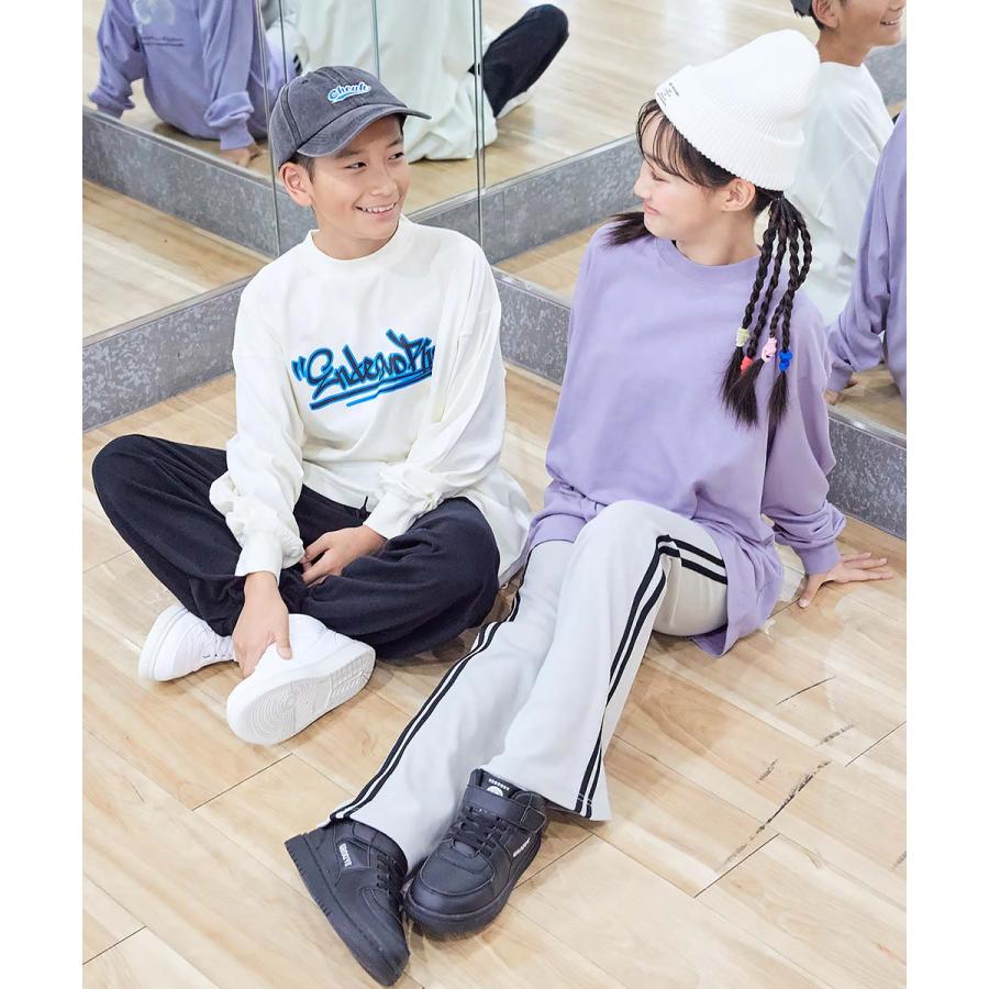 ダンス キッズ 長袖tシャツ 綿100% スーパーBIGシルエット プリント 袖リブ 子供服 男の子 女の子 トップス ロンt DANCE デビロック devirock | devirock | 28