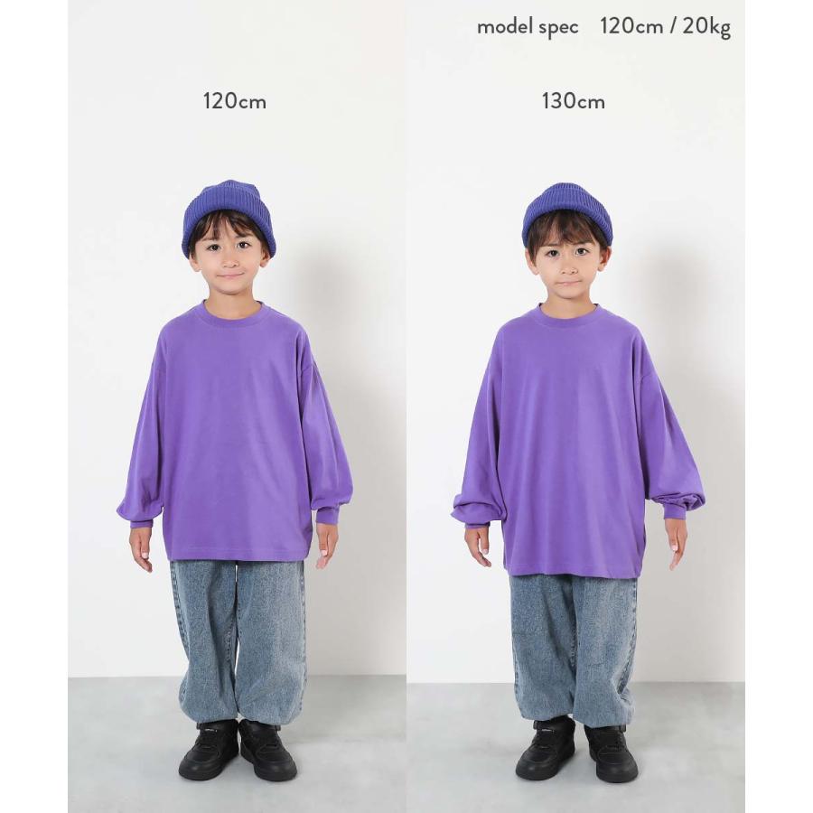 ダンス キッズ 長袖tシャツ 綿100% スーパーBIGシルエット プリント 袖リブ 子供服 男の子 女の子 トップス ロンt DANCE デビロック devirock | devirock | 30
