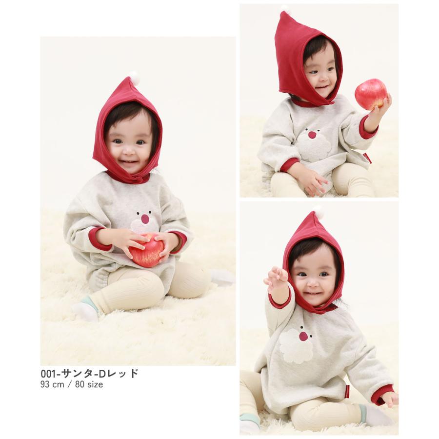 子供服 クリスマス スウェットロンパースキッズ 男の子 女の子 カバーオール ロンパース 出産祝い デビロック devirock | devirock | 09