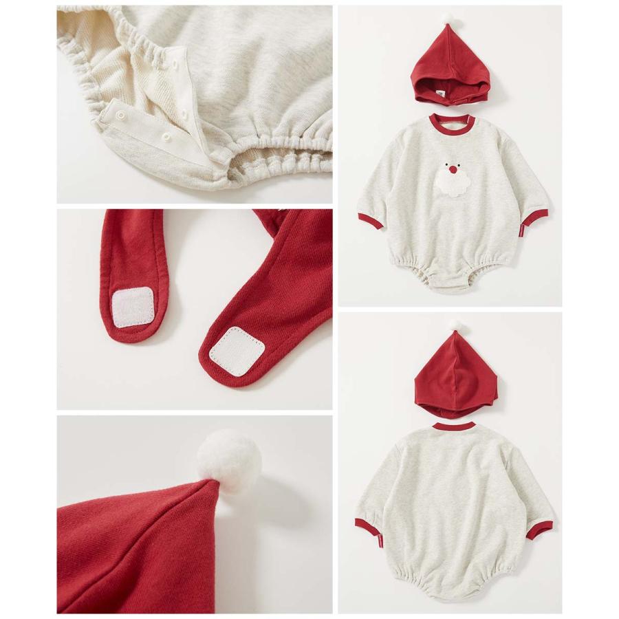 子供服 クリスマス スウェットロンパースキッズ 男の子 女の子 カバーオール ロンパース 出産祝い デビロック devirock | devirock | 13