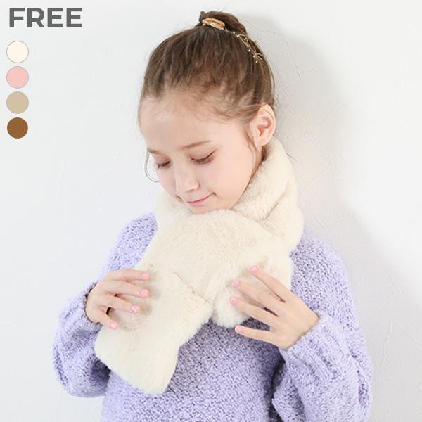 マフラー スヌード 防寒 ふわふわ フェイクファー ティペット キッズ 子供服 女の子  デビロック devirock 25aw_防寒グッズ | devirock
