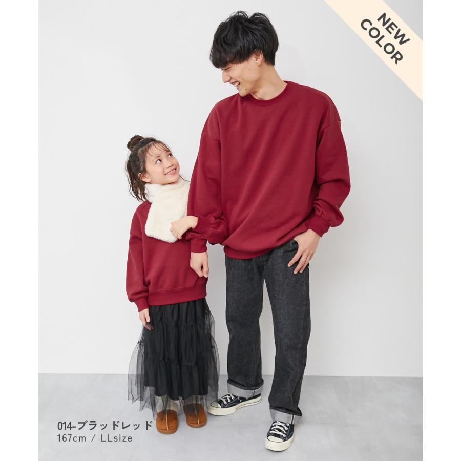 【アウトレット】トレーナー トップス カラフルスウェット ふっくら裏起毛 無地 大人トレーナー キッズ 子供服    デビロック devirock 25aw_linkcode | devirock | 27