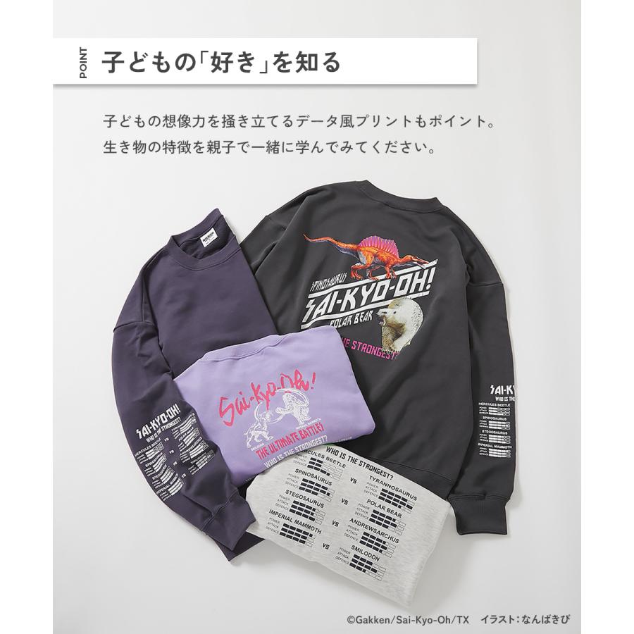 最強王図鑑 トレーナー コラボ 大人 子供服 男の子 女の子 トップス パーカー デビロック devirock | devirock | 09