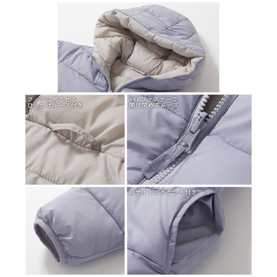 ダウンジャケット コート アウター ジャケット 洗える ファイバーダウン リバーシブル ふっくら ジャケット キッズ 子供服 男の子 女の子  デビロック devirock | devirock | 21