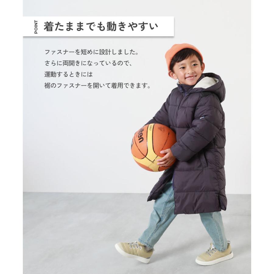 ロングコート ダウンジャケット キッズ 洗える ファイバーダウン 防風 子供服 男の子 女の子 アウター コート デビロック devirock | devirock | 08