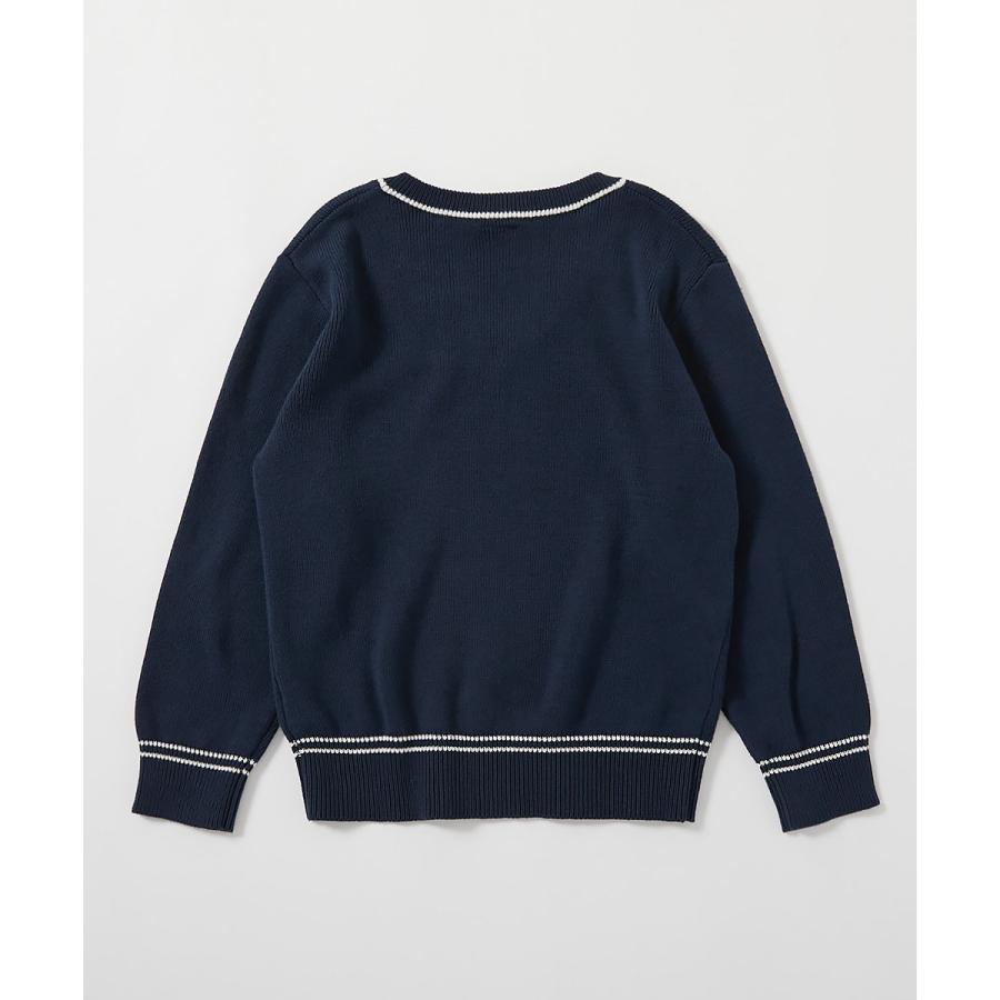 綿100％ 洗える スクールニット Vネック プルオーバー キッズ 子供服 男の子 女の子  デビロック devirock | devirock | 20