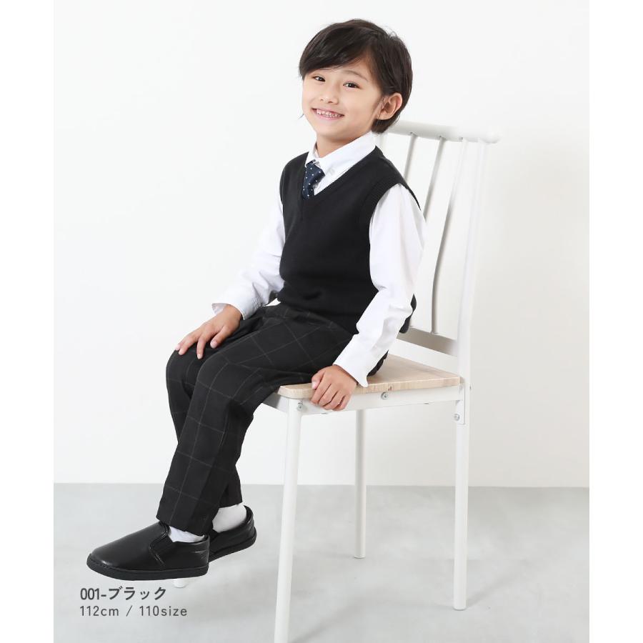 綿100％ 洗える スクールニット Vネック ベスト キッズ 子供服 男の子 女の子  デビロック devirock | devirock | 10