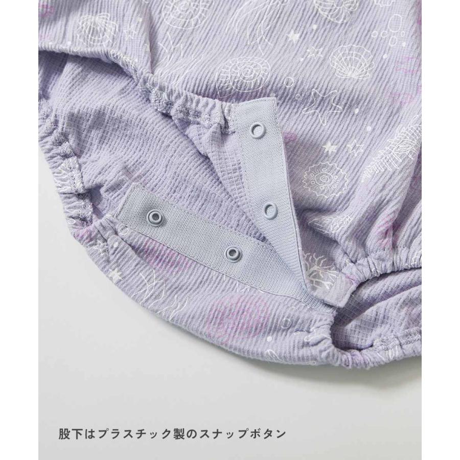 甚平 着心地やわらか おやすみ甚平 ロンパース キッズ ベビー服 子供服 男の子 女の子  デビロック devirock | devirock | 15
