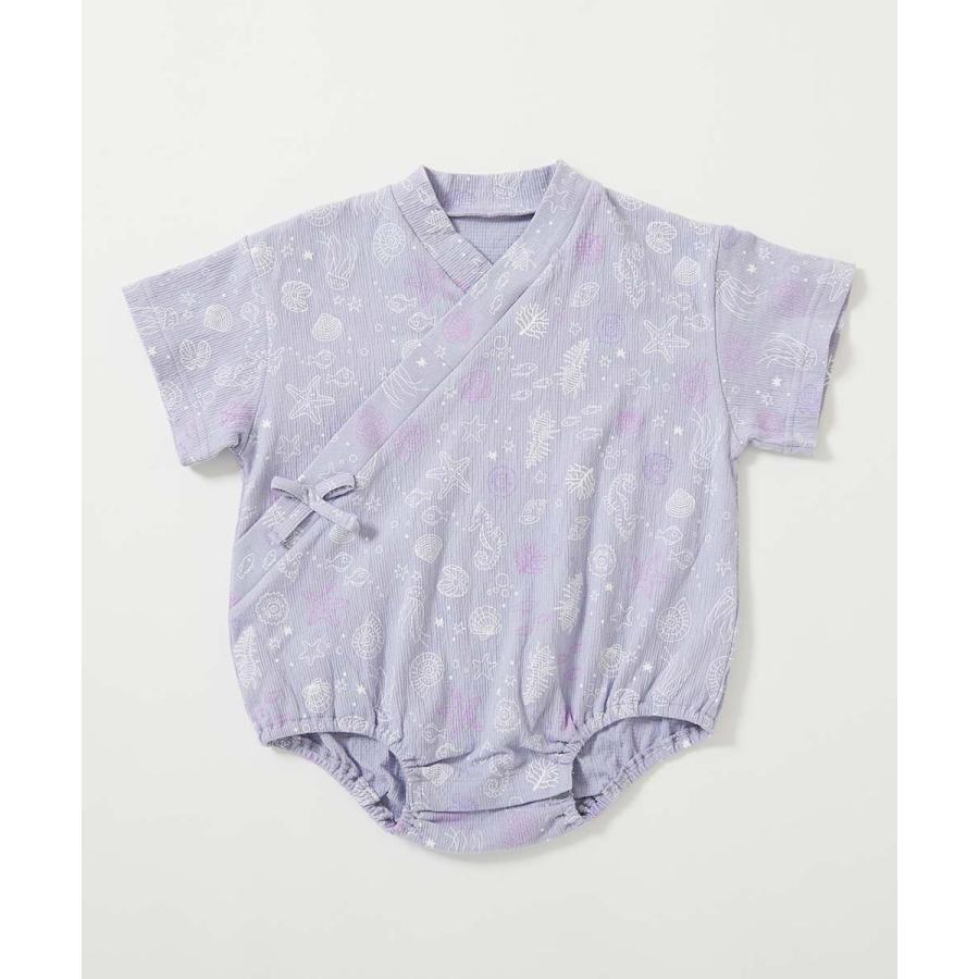 甚平 着心地やわらか おやすみ甚平 ロンパース キッズ ベビー服 子供服 男の子 女の子  デビロック devirock | devirock | 16