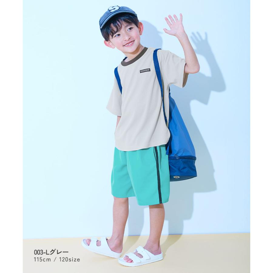【アウトレット】水着 セットアップ水着 プールグッズ 水泳 海水浴 UVカット ラッシュTシャツ&ラインサーフパンツ セットアップ水着 キッズ 子供服 | devirock | 10
