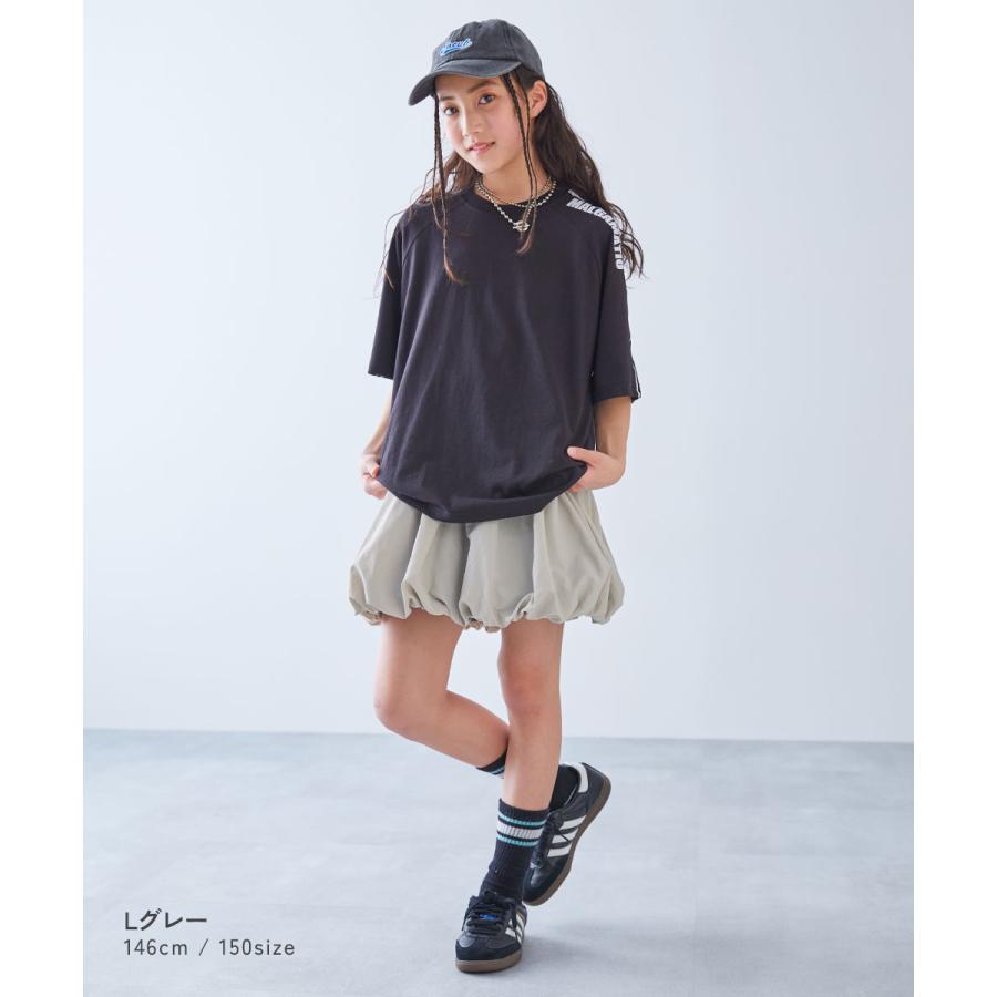 ミニスカート インナーパンツ付 ボトムス スカート スカッツ 水はじく 撥水 ナイロン バルーンギャザースカート（インパン付き）  25ss_ガールズトレンド | devirock | 06