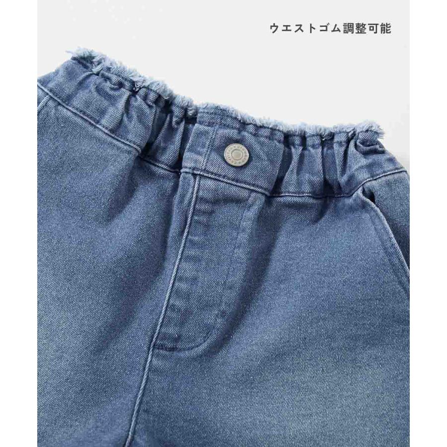 ハーフパンツ ショートパンツ ボトムス 楽デニム リボンデザインショートパンツ キッズ 子供服 女の子  デビロック devirock 25ss_ガールズトレンド | devirock | 11