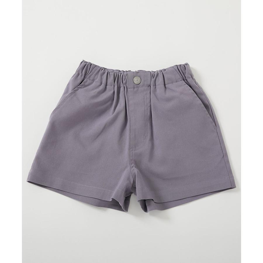 ハーフパンツ ショートパンツ ボトムス 【インしてもかわいい】よくばりストレッチ ツイル ボタン付き ショートパンツ キッズ 子供服 25ss_ガールズトレンド | devirock | 17