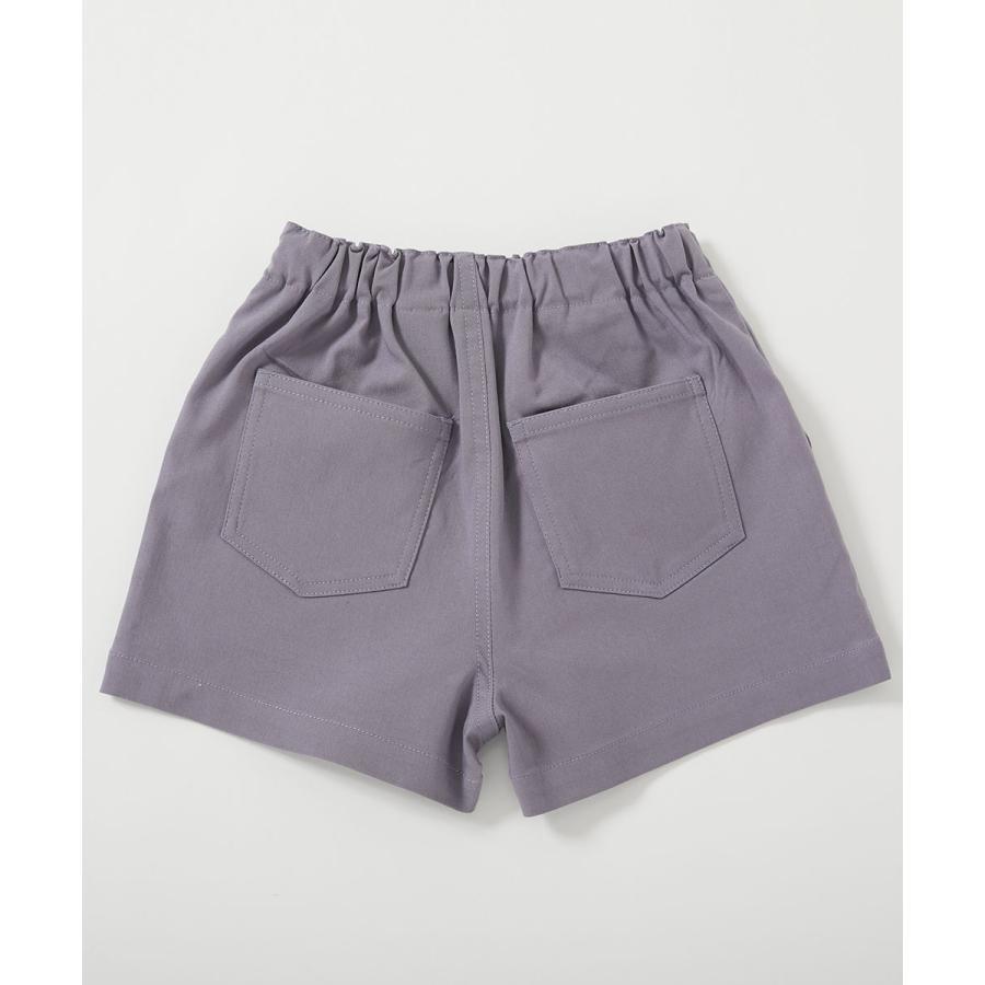 ハーフパンツ ショートパンツ ボトムス 【インしてもかわいい】よくばりストレッチ ツイル ボタン付き ショートパンツ キッズ 子供服 25ss_ガールズトレンド | devirock | 18