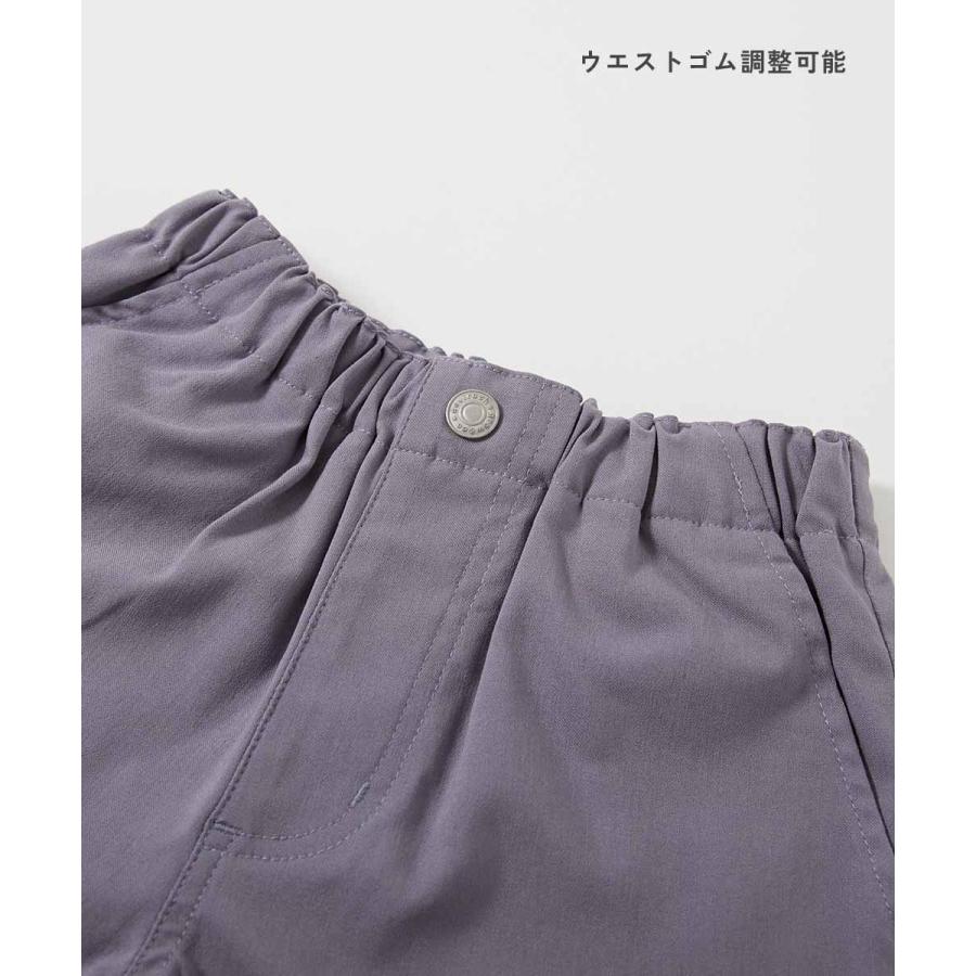 ハーフパンツ ショートパンツ ボトムス 【インしてもかわいい】よくばりストレッチ ツイル ボタン付き ショートパンツ キッズ 子供服 25ss_ガールズトレンド | devirock | 13