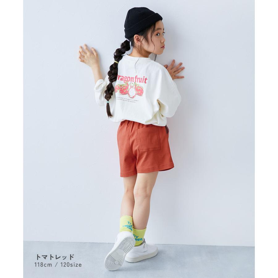 半ズボン 短パン 無地 ウエストゴム ハーフパンツ ボトムス よくばりストレッチ ツイル ショートパンツ キッズ 子供服 女の子  デビロック devirock | devirock | 23