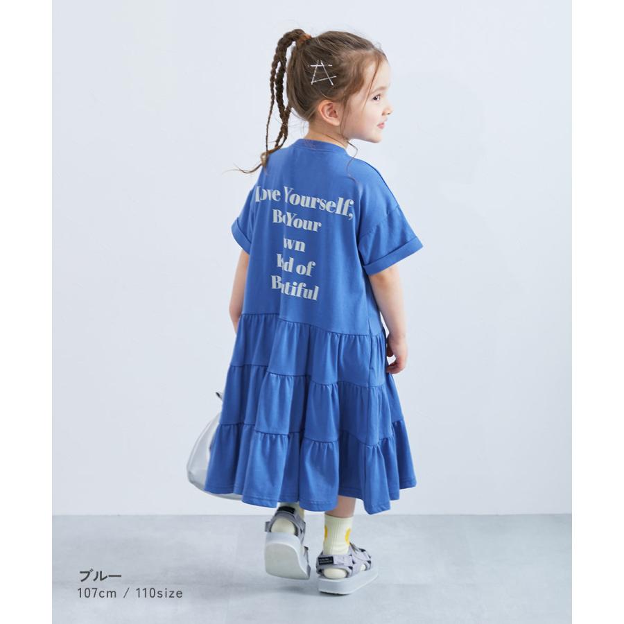 devirock（デビロック） 半袖ワンピース ワンピース 裾ティアード