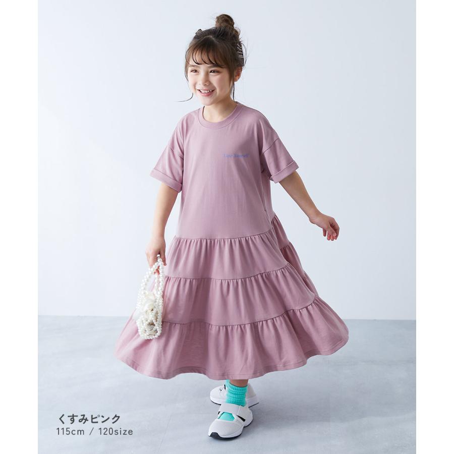 devirock（デビロック） 半袖ワンピース ワンピース 裾ティアード