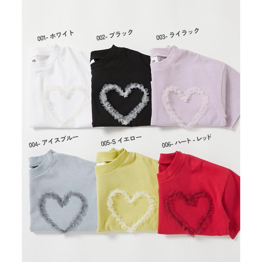 devirock（デビロック） ハート リボン Tシャツ トップス チュール