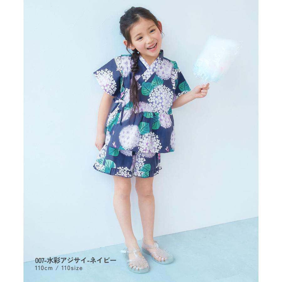 甚平 えらべるデザイン ペプラム ガールズ甚平 キッズ ベビー服 子供服 女の子  デビロック devirock | devirock | 16