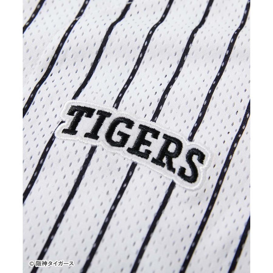 シャツ ブラウス 前開き トップス 【阪神タイガースコラボ】大人ベースボールシャツ キッズ 子供服 男の子 女の子  デビロック devirock | devirock | 12