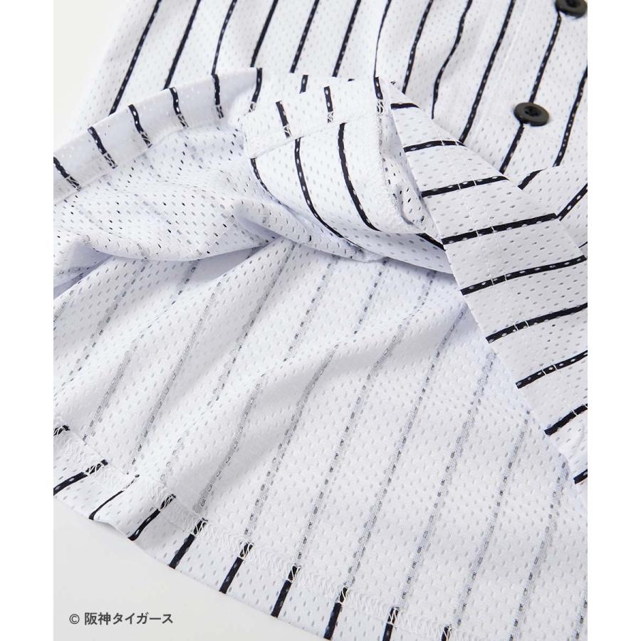 シャツ ブラウス 前開き トップス 【阪神タイガースコラボ】大人ベースボールシャツ キッズ 子供服 男の子 女の子  デビロック devirock | devirock | 14