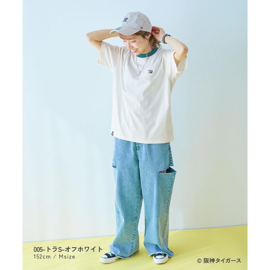 Tシャツ トップス 【阪神タイガースコラボ】大人半袖Tシャツ キッズ 子供服 男の子 女の子  デビロック devirock | devirock | 15
