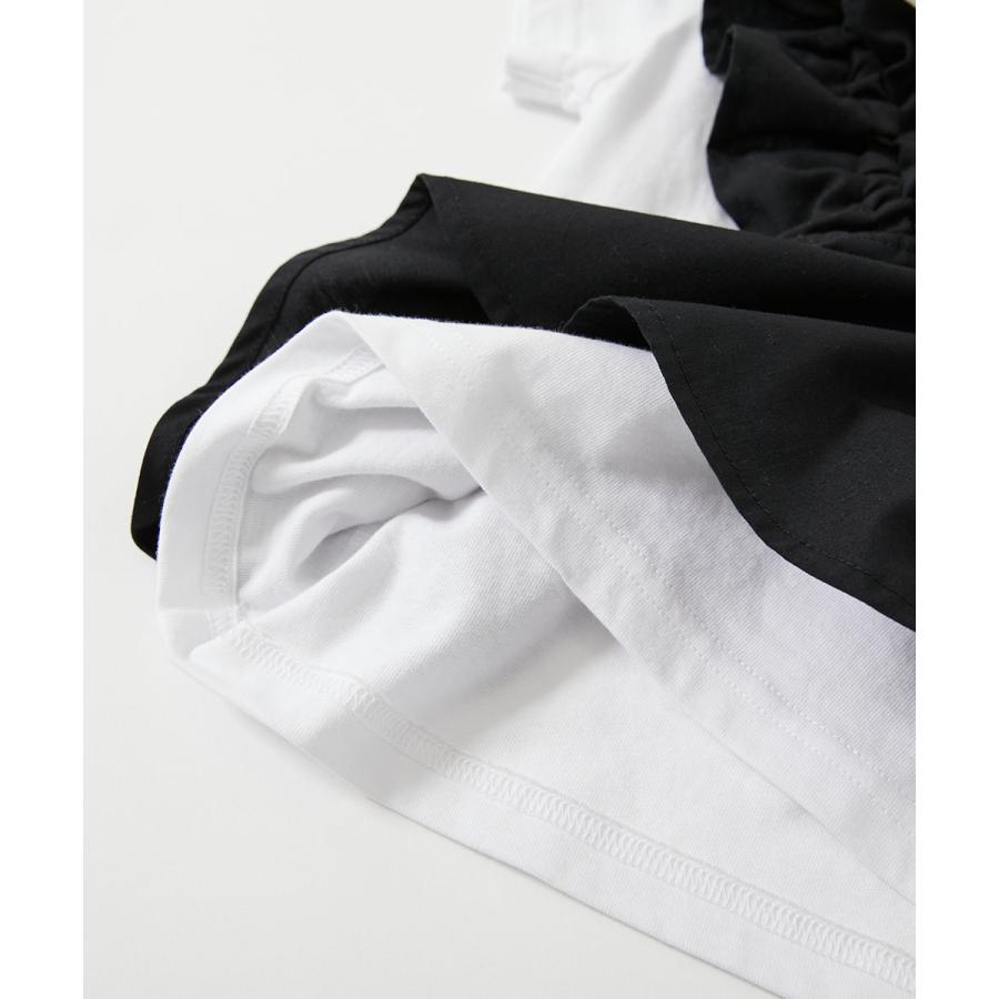 Tシャツ トップス 【makoコラボ 】大人用 フリルビスチェ＆Tシャツセット キッズ 子供服 男の子  デビロック devirock | devirock | 18