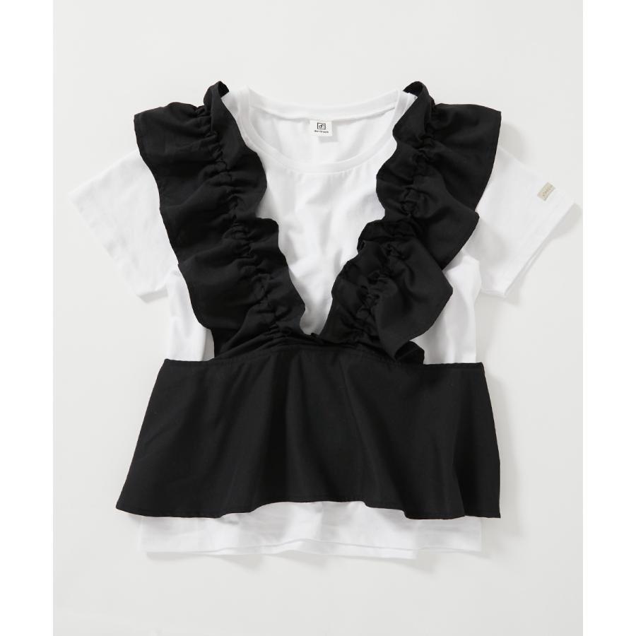 Tシャツ トップス 【makoコラボ 】大人用 フリルビスチェ＆Tシャツセット キッズ 子供服 男の子  デビロック devirock | devirock | 19