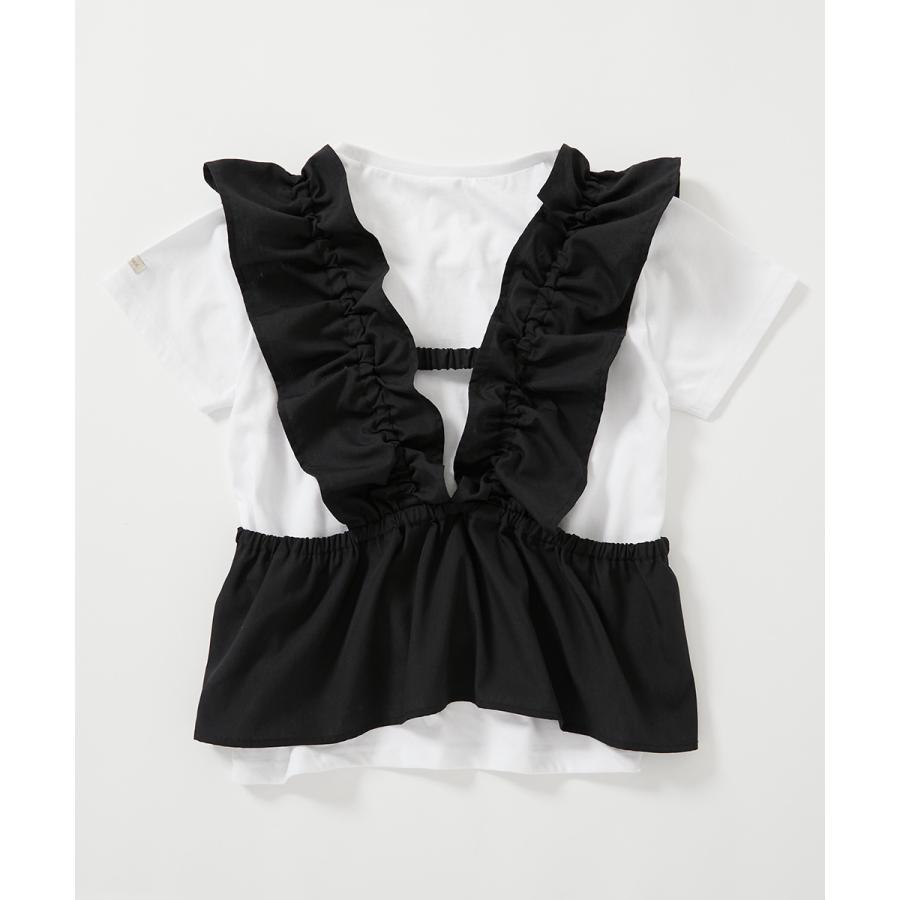 Tシャツ トップス 【makoコラボ 】大人用 フリルビスチェ＆Tシャツセット キッズ 子供服 男の子  デビロック devirock | devirock | 20