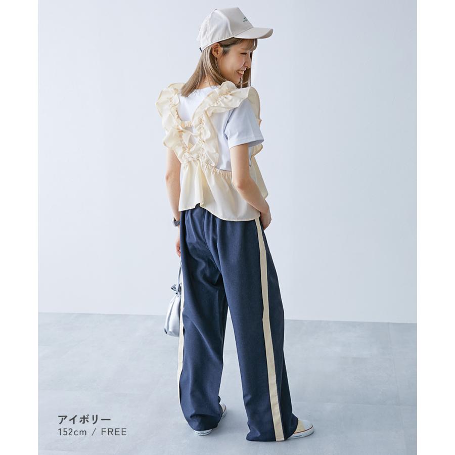 Tシャツ トップス 【makoコラボ 】大人用 フリルビスチェ＆Tシャツセット キッズ 子供服 男の子  デビロック devirock | devirock | 07