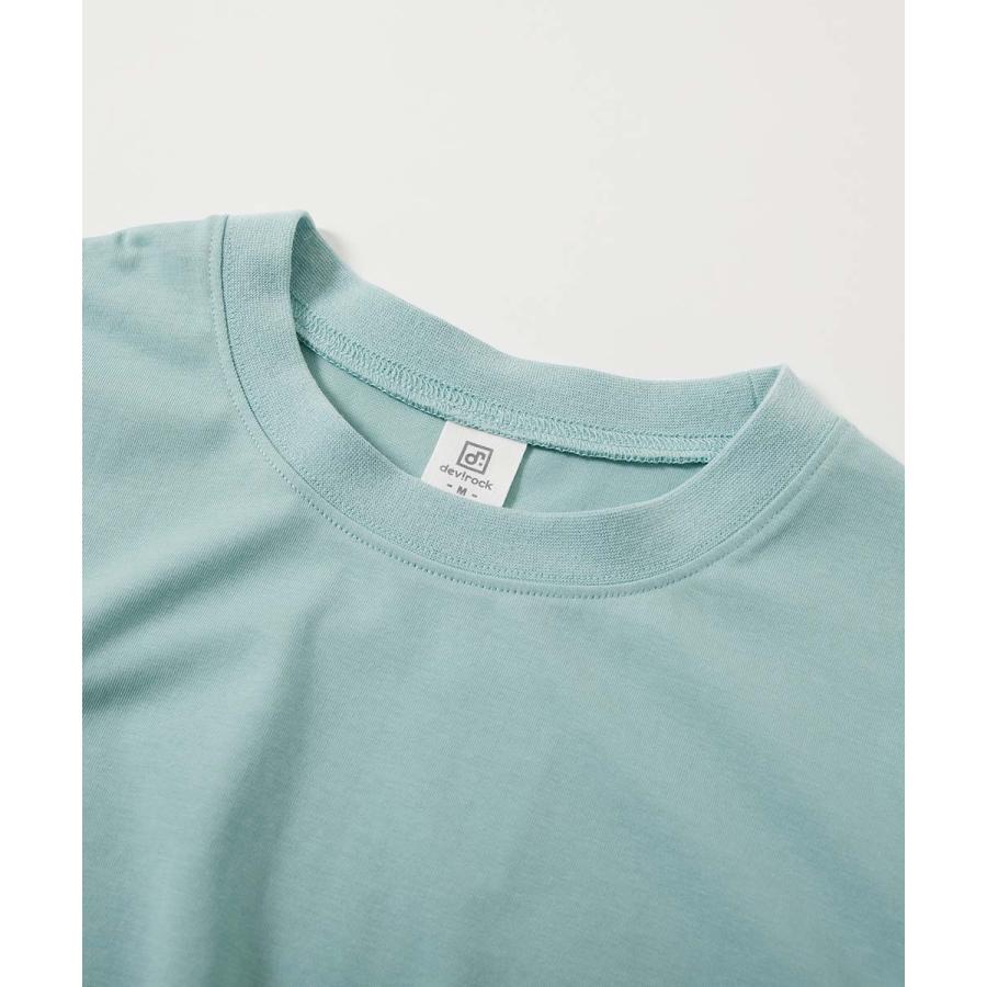 Tシャツ トップス 【ひやシャリ】接触冷感 無地 ビッグシルエット 大人 半袖Tシャツ キッズ 子供服 男の子 女の子  デビロック devirock | devirock | 18