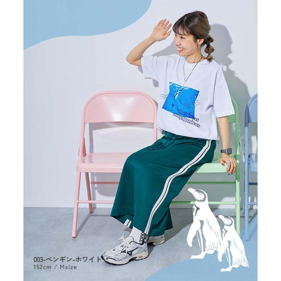 Tシャツ トップス 【神戸須磨シーワールドコラボ】色が変わるマジックプリント 接触冷感 2WAY大人フォトTシャツ デビロック devirock | devirock | 14