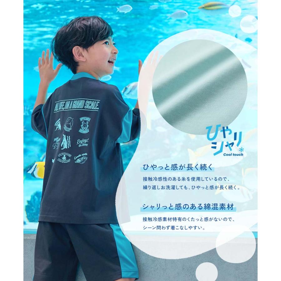 Tシャツ トップス 【神戸須磨シーワールドコラボ】色が変わるマジックプリント 接触冷感 2WAY大人フォトTシャツ デビロック devirock | devirock | 07