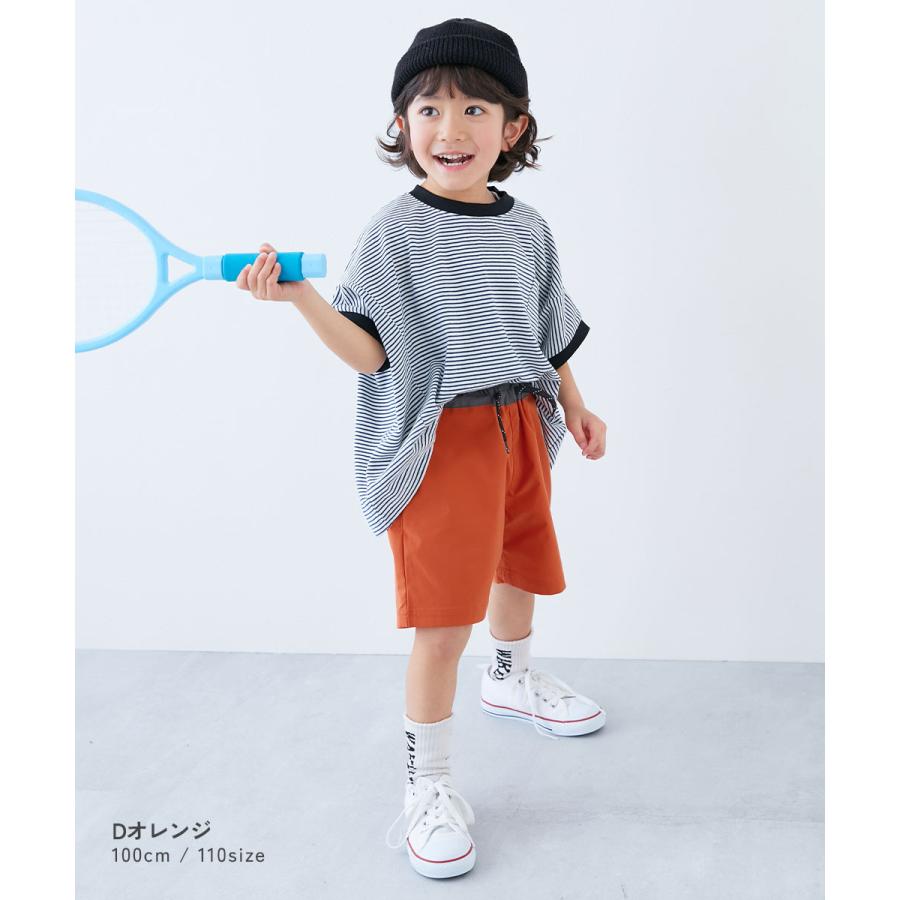 ハーフパンツ ショートパンツ ボトムス シワになりにくい ウエスト切り替え ハーフパンツ キッズ 子供服 男の子 女の子  デビロック devirock | devirock | 15