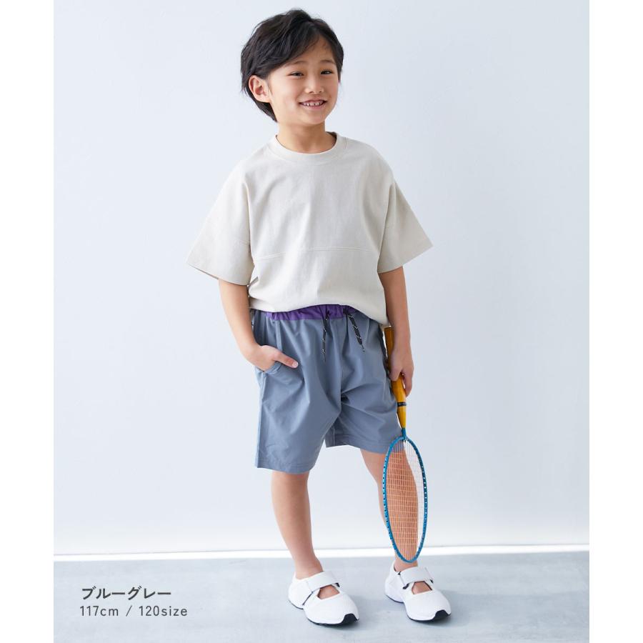 ハーフパンツ ショートパンツ ボトムス シワになりにくい ウエスト切り替え ハーフパンツ キッズ 子供服 男の子 女の子  デビロック devirock | devirock | 12