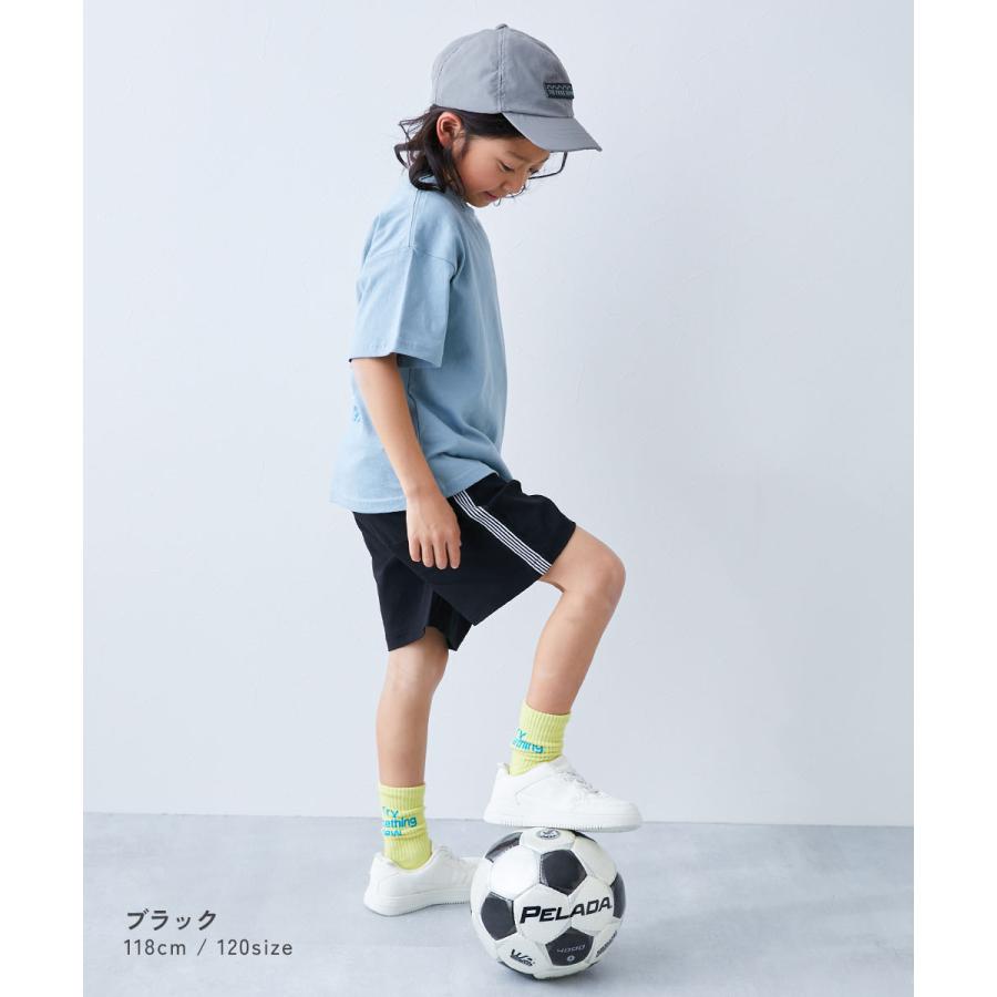 ハーフパンツ ショートパンツ ボトムス よくばりストレッチ ツイル ラインハーフパンツ キッズ 子供服 男の子 女の子  デビロック devirock | devirock | 07