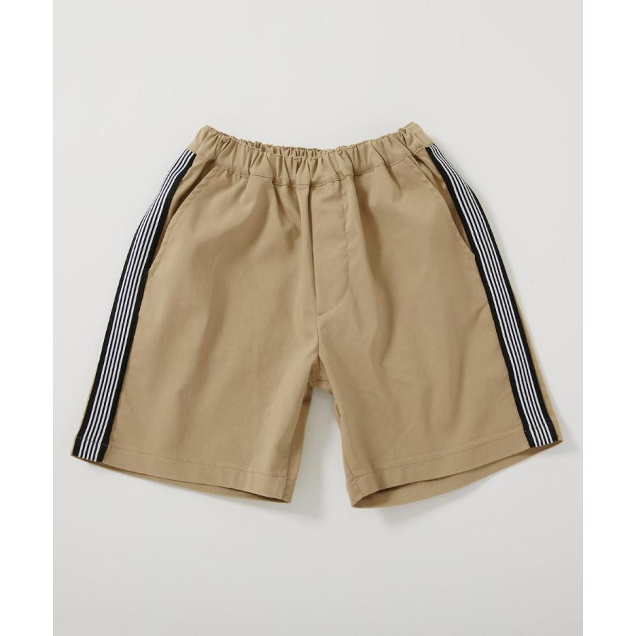 ハーフパンツ ショートパンツ ボトムス よくばりストレッチ ツイル ラインハーフパンツ キッズ 子供服 男の子 女の子  デビロック devirock | devirock | 15