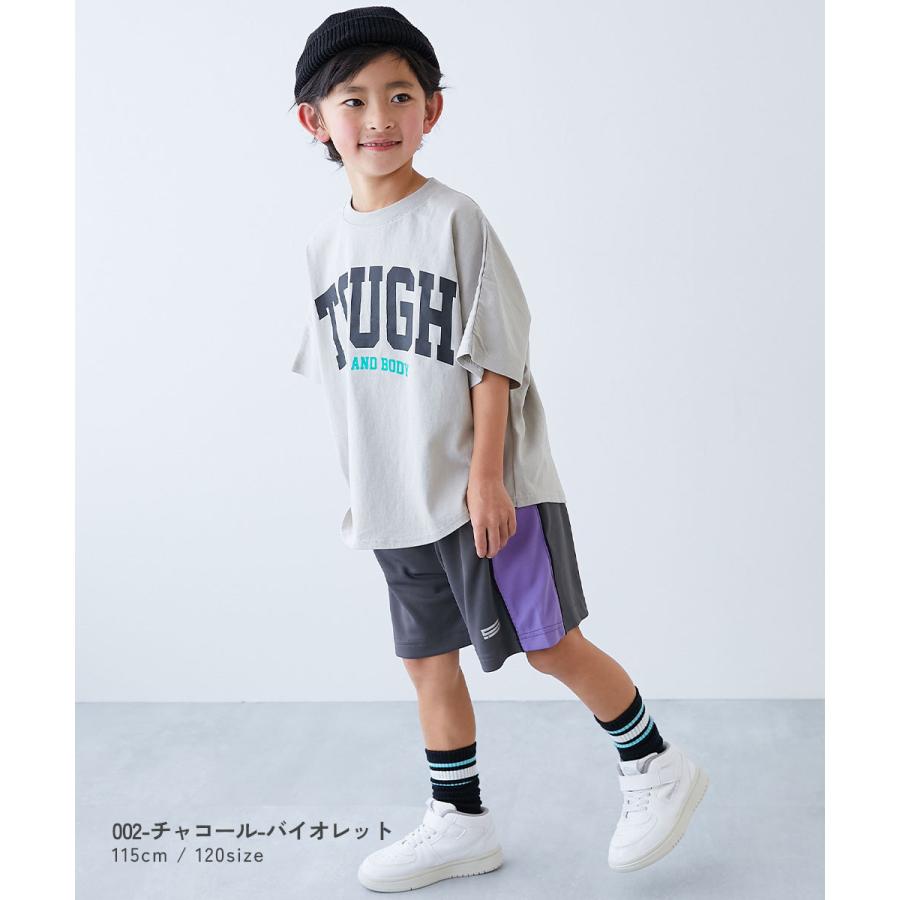 ハーフパンツ ショートパンツ ボトムス 速乾 サラっとストレッチメッシュ 配色ハーフパンツ キッズ 子供服 男の子 女の子  デビロック devirock | devirock | 10