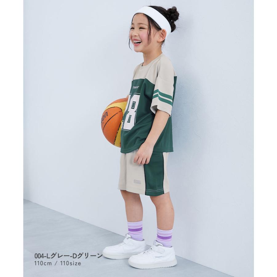 ハーフパンツ ショートパンツ ボトムス 速乾 サラっとストレッチメッシュ 配色ハーフパンツ キッズ 子供服 男の子 女の子  デビロック devirock | devirock | 12