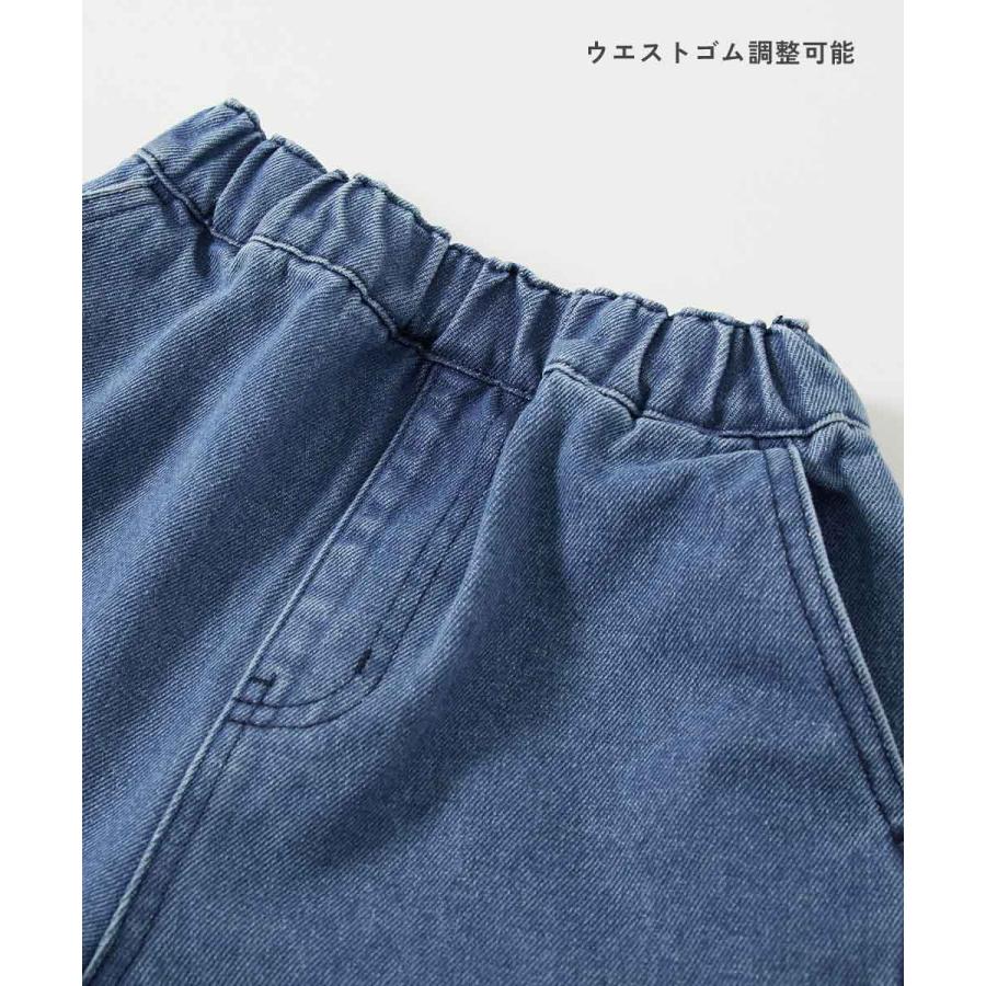 ハーフパンツ ショートパンツ ボトムス ルーズシルエット デニム ペインターハーフパンツ キッズ 子供服 男の子 女の子  デビロック devirock | devirock | 06