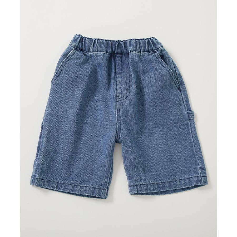 ハーフパンツ ショートパンツ ボトムス ルーズシルエット デニム ペインターハーフパンツ キッズ 子供服 男の子 女の子  デビロック devirock | devirock | 11