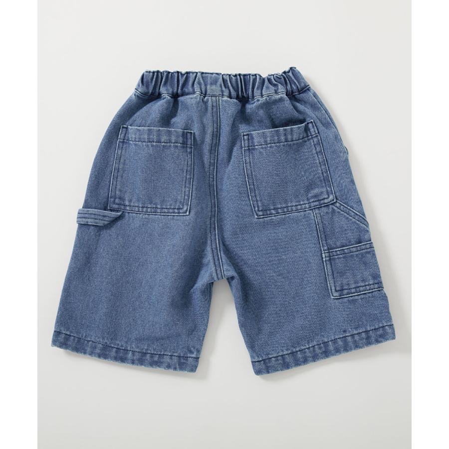 ハーフパンツ ショートパンツ ボトムス ルーズシルエット デニム ペインターハーフパンツ キッズ 子供服 男の子 女の子  デビロック devirock | devirock | 12