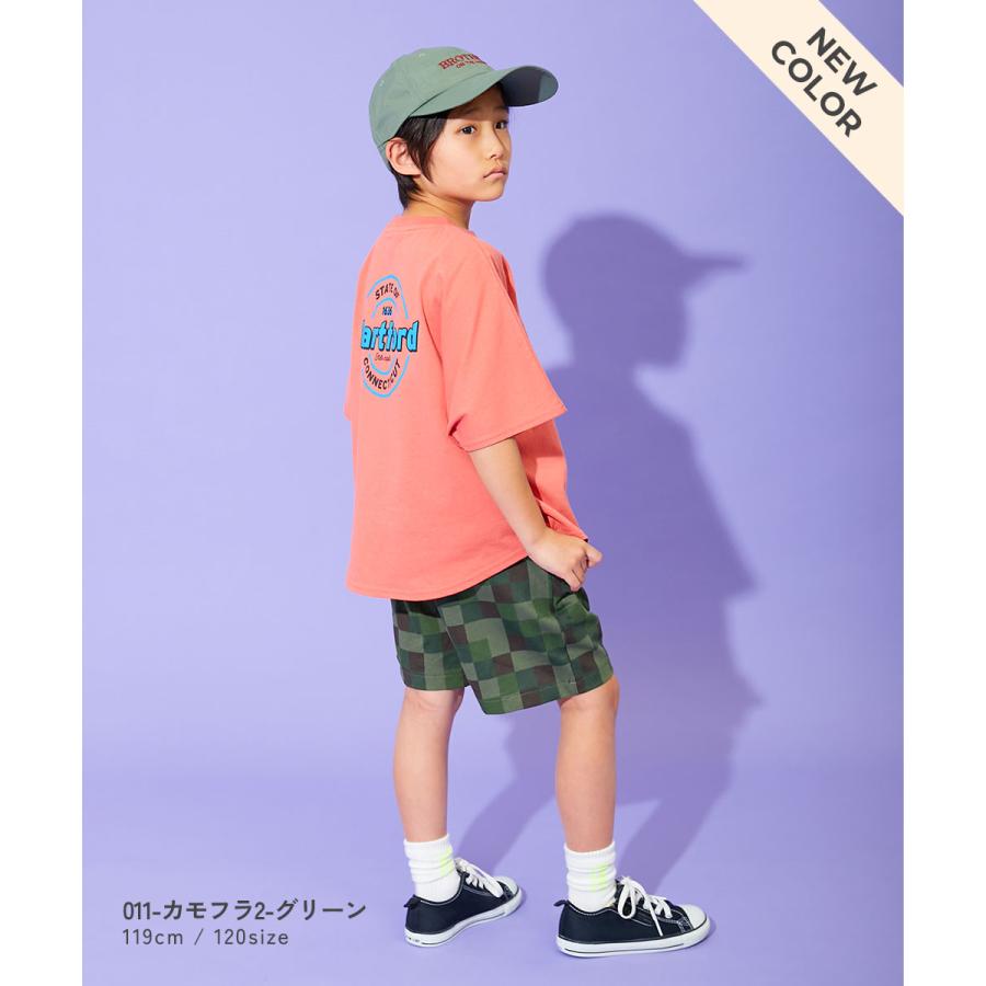 半ズボン 短パン ウエストゴム ハーフパンツ ショートパンツ ボトムス デザインいろいろ 無地ワンポイント＆総柄 ミニ裏毛ハーフパンツ   devirock 爆買 | devirock | 34