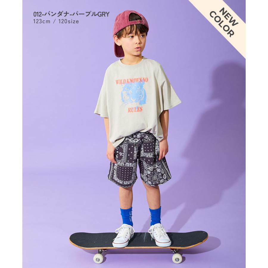 半ズボン 短パン ウエストゴム ハーフパンツ ショートパンツ ボトムス デザインいろいろ 無地ワンポイント＆総柄 ミニ裏毛ハーフパンツ   devirock 爆買 | devirock | 35