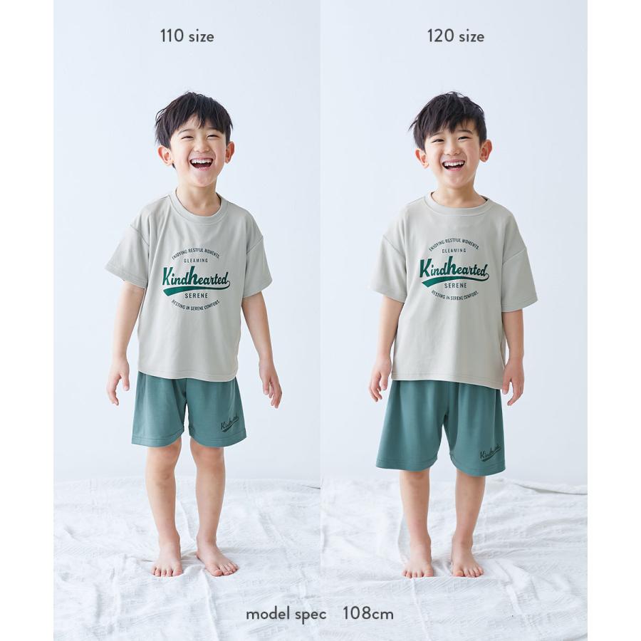 ロゴ プリント 速乾 ウエストゴム 半袖パジャマ ルームウェア 【デビラボROOM】× 涼感 サラッとメッシュ 普段着としても着られる パジャマ devirock 爆買 | devirock | 27