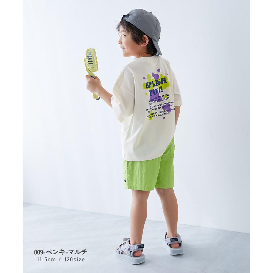 Tシャツ トップス 【ひやシャリ】接触冷感 デビラボ BIGシルエット プリント半袖Tシャツ キッズ ベビー服 子供服 男の子 女の子  デビロック devirock | devirock | 23