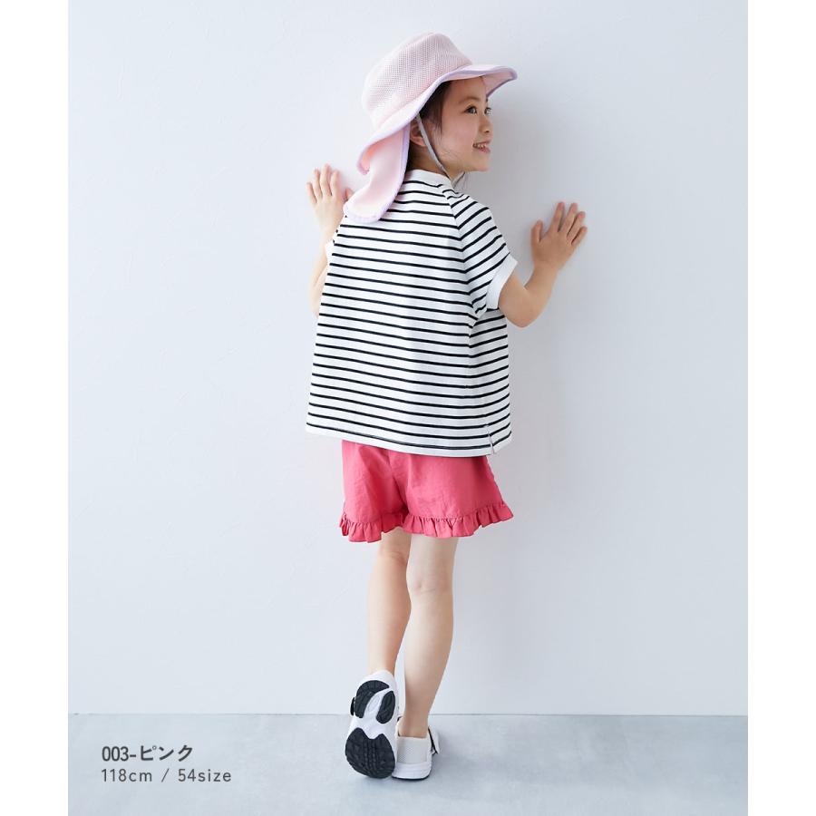 帽子 ハット 気化熱のチカラでひんやり UVカット 保冷剤も入れられる日よけ付き ハット キッズ 子供服 男の子 女の子  デビロック devirock | devirock | 09